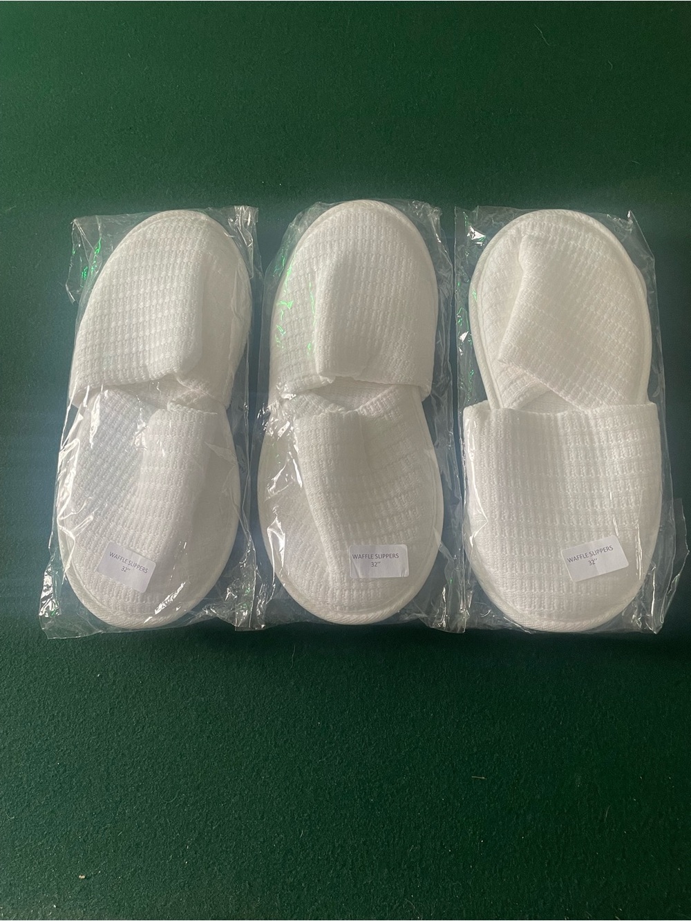 Waffle Spa Slippers - Set of 3